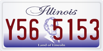 IL license plate Y565153