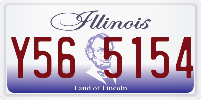 IL license plate Y565154