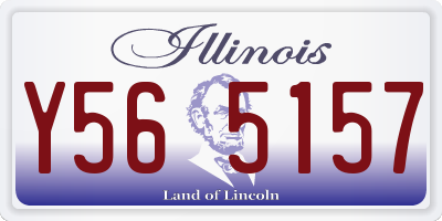 IL license plate Y565157