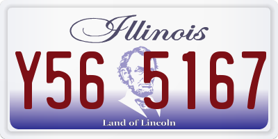 IL license plate Y565167