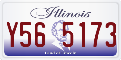 IL license plate Y565173