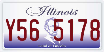 IL license plate Y565178