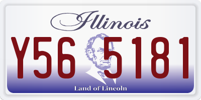 IL license plate Y565181