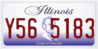 IL license plate Y565183