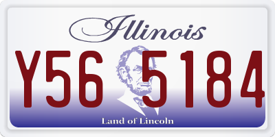 IL license plate Y565184