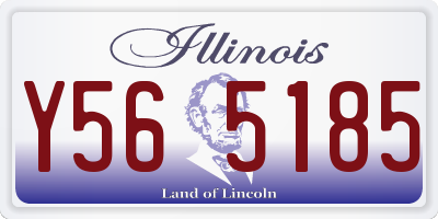 IL license plate Y565185