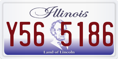 IL license plate Y565186