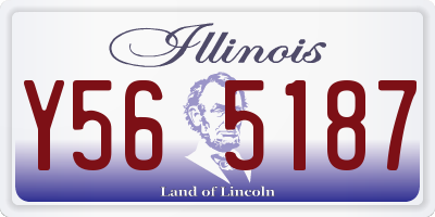IL license plate Y565187