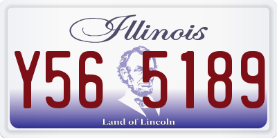 IL license plate Y565189