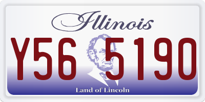 IL license plate Y565190