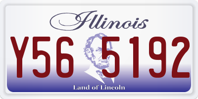 IL license plate Y565192