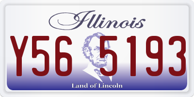 IL license plate Y565193