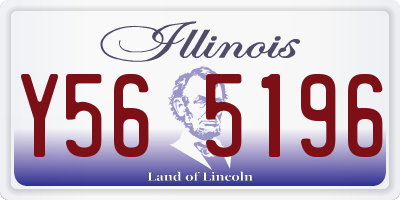 IL license plate Y565196