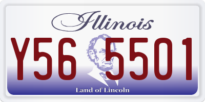 IL license plate Y565501