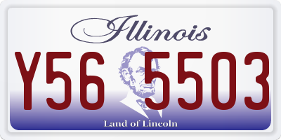 IL license plate Y565503