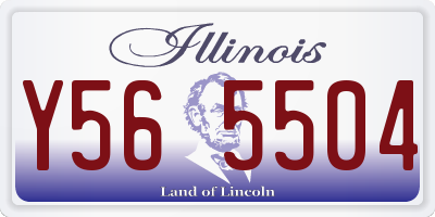IL license plate Y565504