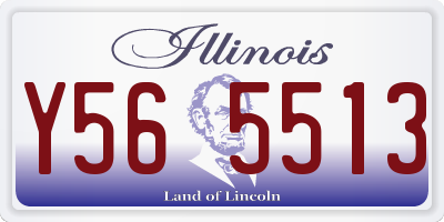 IL license plate Y565513