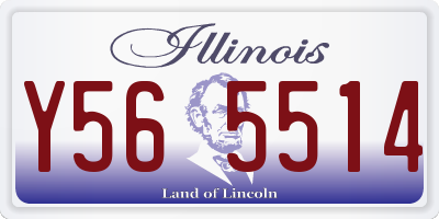 IL license plate Y565514