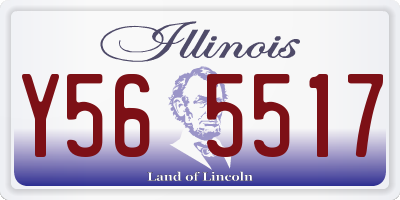 IL license plate Y565517