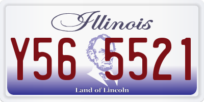 IL license plate Y565521