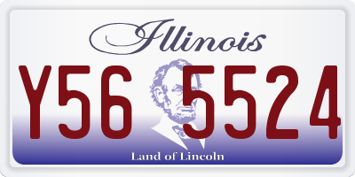 IL license plate Y565524