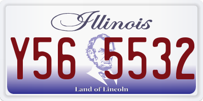 IL license plate Y565532