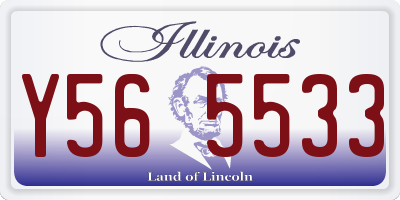 IL license plate Y565533
