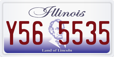 IL license plate Y565535