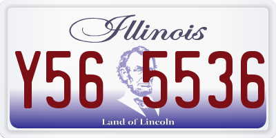 IL license plate Y565536