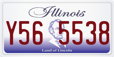 IL license plate Y565538
