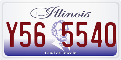 IL license plate Y565540
