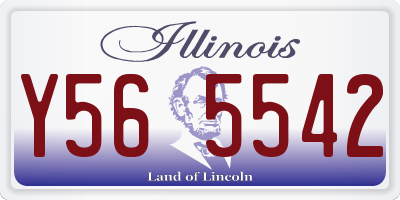IL license plate Y565542
