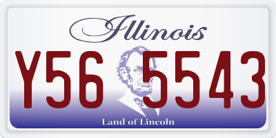 IL license plate Y565543