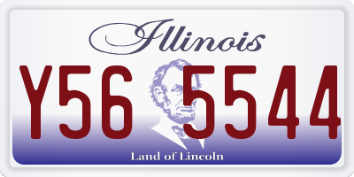 IL license plate Y565544