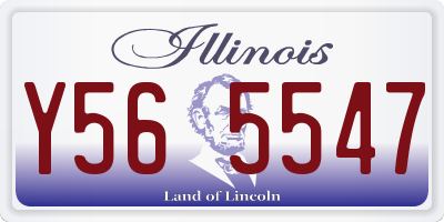 IL license plate Y565547