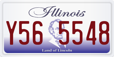 IL license plate Y565548