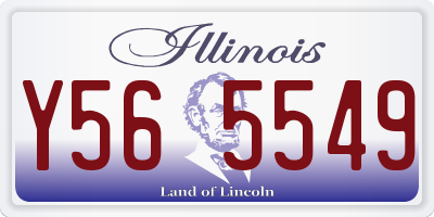 IL license plate Y565549