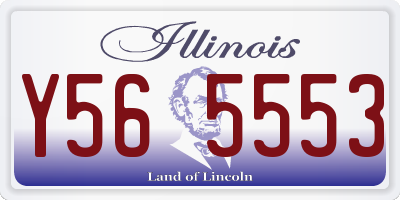 IL license plate Y565553