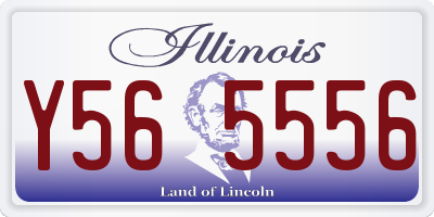 IL license plate Y565556