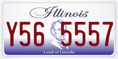 IL license plate Y565557
