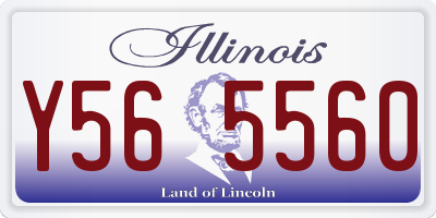 IL license plate Y565560