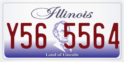 IL license plate Y565564