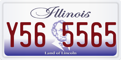 IL license plate Y565565