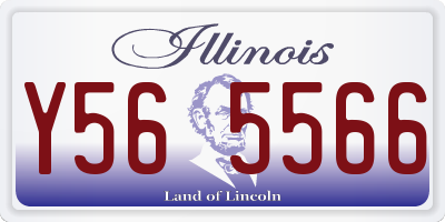IL license plate Y565566
