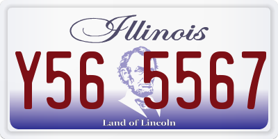 IL license plate Y565567