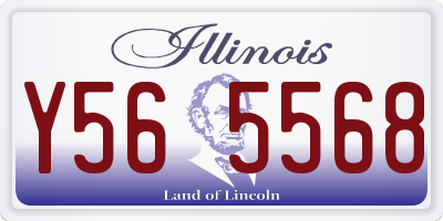 IL license plate Y565568