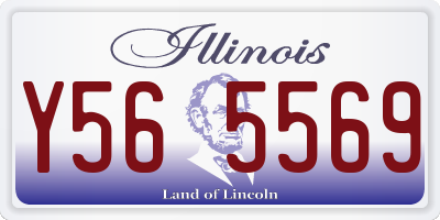 IL license plate Y565569