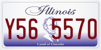 IL license plate Y565570