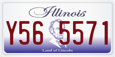 IL license plate Y565571