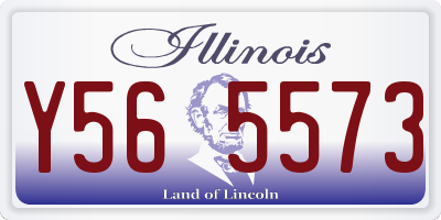 IL license plate Y565573